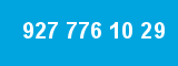 927 776 10 29 927 776 10 29